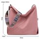 thumbnail image 2 of Bolso bandolera grande para mujer, bolso elegante para mujer, bolso Hobo de pana, bolso de hombro a la moda, 2 of 7
