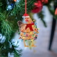 thumbnail image 5 of Christmas JoyMoreHome 5Pcs Personalized Wooden Chicken Christmas Ornaments Hanging Pendant Ornaments 2024 Xmas Tree Decoration Unique Christmas Gift for Kids Party Supplies, 5 of 9