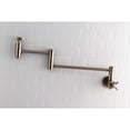 thumbnail image 2 of Kingston Brass Millennium Pot Filler, Nickel Satiné, 2 of 6