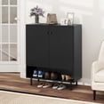 thumbnail image 1 of Gymax Buffet Bahut Armoire de Cuisine à 2 Portes Armoire de Rangement avec Tablette Ajustable, 1 of 10