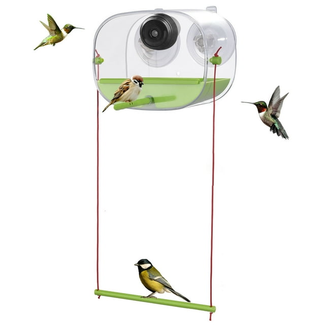Mangeoire Automatique pour Oiseaux avec Caméra - Intelligente 1080P Alertes IA Détection de Mouvement Vidéo Réaliste Intérieur Extérieur Polyvalente Conviviale pour la Famille
