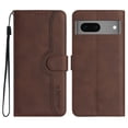 thumbnail image 2 of Wallet Case for Google Pixel 8, with Card Slots [RFID Blocking],Durable Flip Folio Kickstand Magnetic Closure Leather Wallet Wrist Strap Women Men Case for Google Pixel 8, Brown, 2 of 10