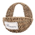 thumbnail image 4 of <p>Woven Flower Basket, Handwoven Flower Basket Proper Size Rustic Retro Style Brown Multi Purpose  For Office</p>, 4 of 7