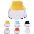 thumbnail image 3 of Chapeau de Protection Faciale pour Enfants Détachable ;;; ;;; ;;; Protection Faciale Transparente Bouclier Écran Casquette de Pêcheur, 3 of 9