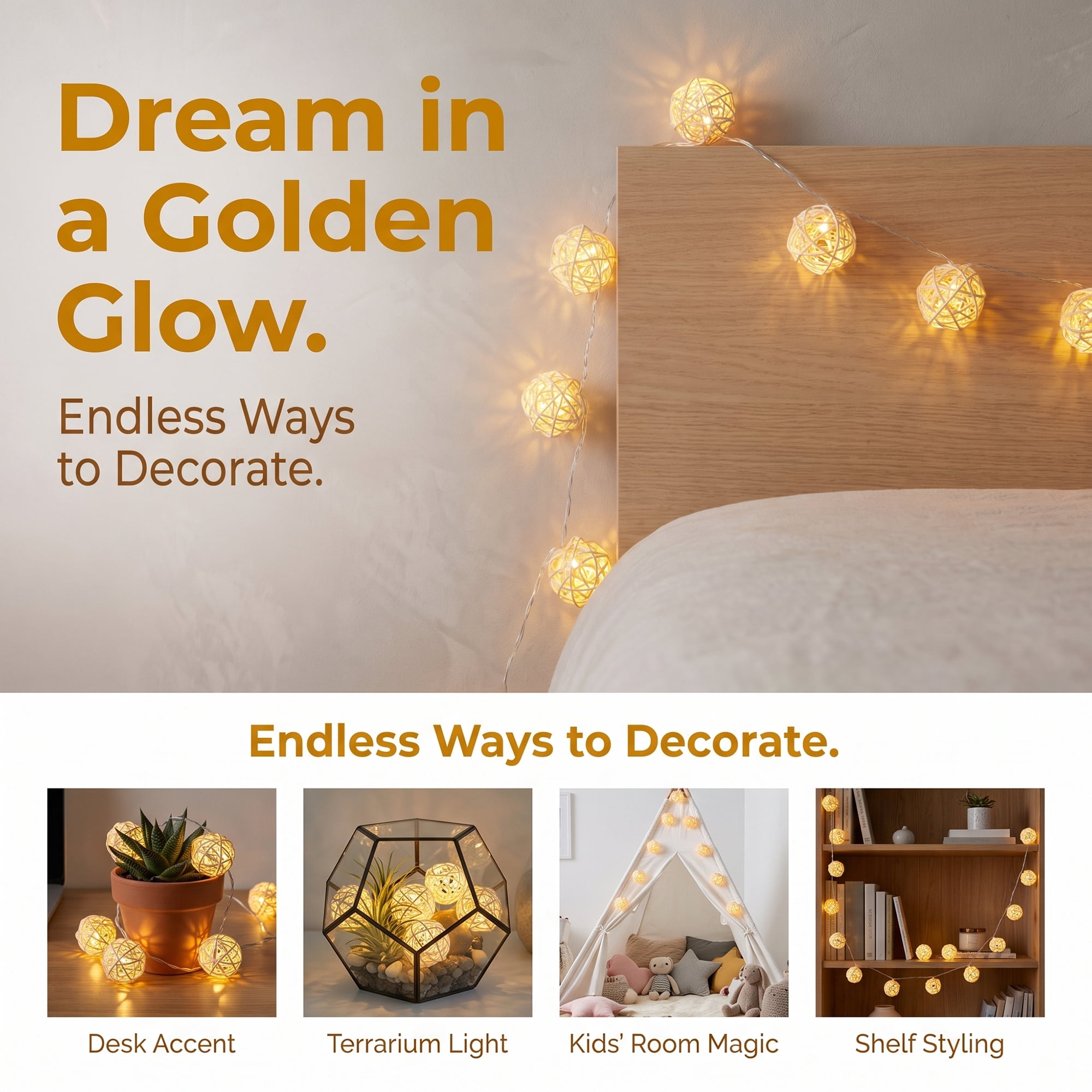 Unique Bargains Light for Use with Flexible Design 13.1 ft Battery Operated Twinkle Lights