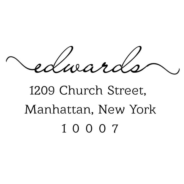 Self Inking Return Address Stamp Custom Family Invitation Pre Inked Stamper Personalied Gifts