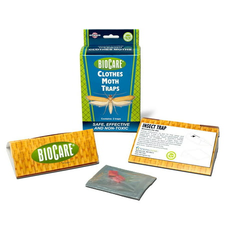 BioCare Clothes Moth Traps with Lures, 2 Count (Best Clothes Moth Traps)