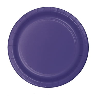 Party Central Club Pack of 240 Purple Disposable Paper Party Banquet Dinner Plates 9"