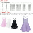 thumbnail image 7 of DPOIS Girls Kids Camisole Ballet Dress Ballerina Empire Waist Leotard Skater Dance Costume, 7 of 7