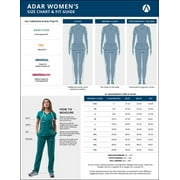 Adar Universal Scrubs For Women - Lapel Collar Buttoned Scrub Top