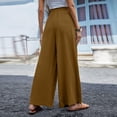 thumbnail image 6 of Baqcunre Women's High Waist Casual Solid Color Elastic Waist Loose Wide Leg Pants Trousers,Size S-3XL,Wide Leg Pants Woman,Womens Sweatpants,Women's Pants,Womens Fashion,Womens Clothes,Khaki, 6 of 8