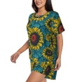 thumbnail image 2 of Xecao Sunflowers print Swimsuit for women, Summer-ready, sporty style.Quick-dry fabric. Many sizes & colors., 2 of 9