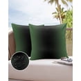 thumbnail image 6 of Pack of 2 Outdoor Pillow Covers, Abstract Ombre Sage Green and Black Gradient Waterproof Square Throw Pillowcase Cushion Decorative Pillow Covers for Couch Patio Tent, 24x24 in, 6 of 6
