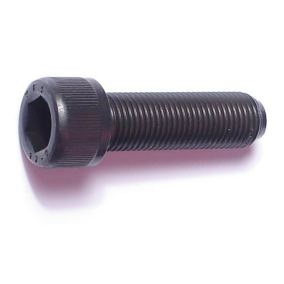 12mm-1.25 x 40mm Black Oxide Extra Knurled Hex Socket Cap Screws (5 pcs.)