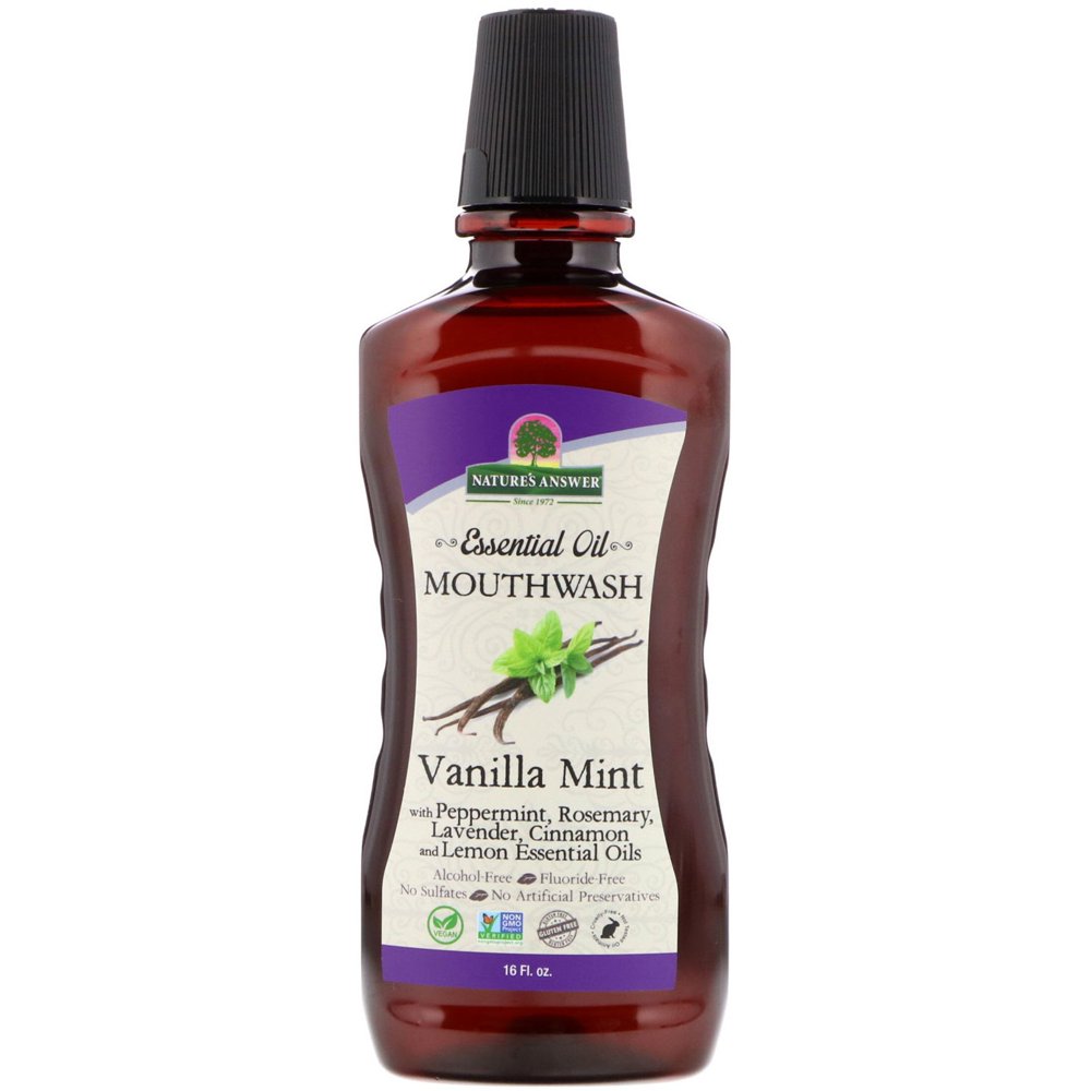 Nature s Answer Essential Oil Mouthwash Vanilla Mint 16 fl oz Walmart