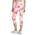 thumbnail image 2 of ID Ideology Women's Dye Print Side Pocket Cropped Leggings Orange Size X-Small, 2 of 3