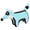 Blue, variant on Pet Life ® 'Foxy-Tail' Animated Nylon Quilted Squeaker Plush Dog Toy