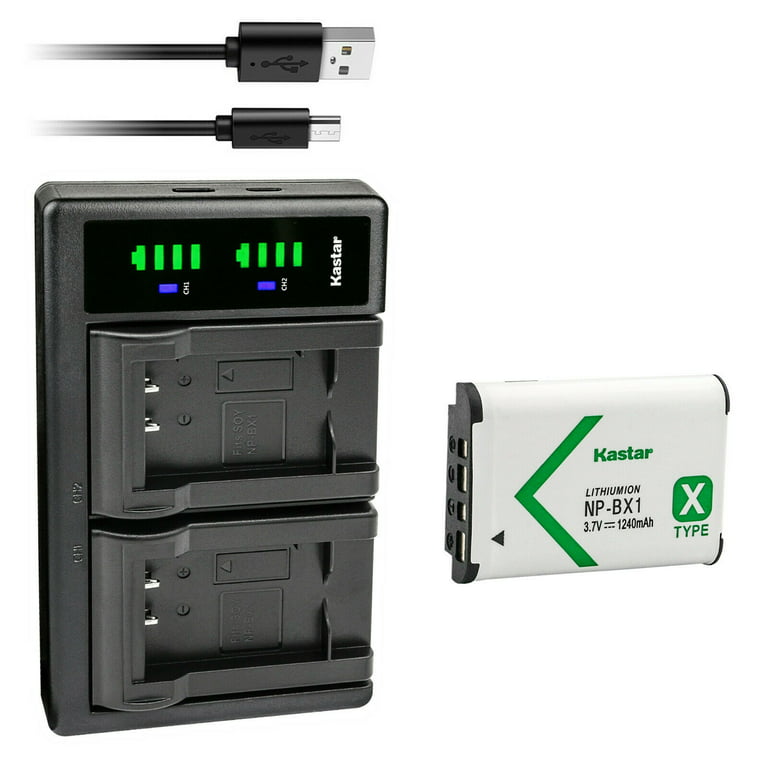 Kastar 1-Pack NP-BX1 Battery and LTD2 USB Charger Replacement for