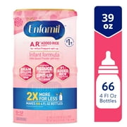 Enfamil A.R. Powder Baby Formula, Designed to Reduce Frequent Spit-Up in 1 Week, 39 Oz Tub