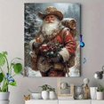 thumbnail image 4 of Qisvanset Framed Canvas Wall Art, 12x16 Inch Christmas Santa Snowman Holiday Home Decor, 4 of 5