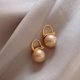 thumbnail image 4 of Pendientes de perlas temperamento retro simple moda mujer pendientes de textura alta joyería, 4 of 6