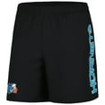 thumbnail image 2 of Men's Mitchell & Ness Black Charlotte Hornets Hardwood Classics 1989-2002 Throwback Logo Heritage Shorts, 2 of 3
