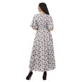 thumbnail image 3 of Moomaya Robe d'Été Décontractée en Coton Slub Imprimé pour Femmes, Robe de Cocktail, 3 of 4