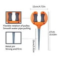 thumbnail image 5 of ROCKROK Convenient Garden Hose Holder in Orange Quick Set for Car Washing and Cleaning, 5 of 8