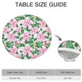 thumbnail image 6 of Pioneer Flower Floral Print Pattern Round Fitted Tablecloth with Elastic Edge,Dining Table Cover Waterproof,Outdoor Round Tablecloth for Camping,Dining,Indoor and Outdoor, 6 of 7