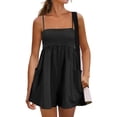 thumbnail image 3 of Women Summer Rompers Hot Shot Strappy Romper Strapless Athletic Romper Dressy Tennis One Piece Shorts Overalls, 3 of 8