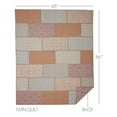 thumbnail image 2 of VHC Brands Kaila Country Farmhouse Bedroom Decor Patchwork Twin Quilt 68x86, 2 of 6