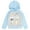 Light blue / grey, variant on Bluey Bingo Dad Toddler Boys Fleece Hoodie Toddler to Big Kid