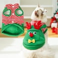 thumbnail image 2 of Dog Christmas Sweater, Red Reindeer Decor XXL Pet Apparel, 1 Piece Warm Striped Pullover Outfit, for Small Medium Large Dogs Holiday Party Daily Wear, 2 of 9