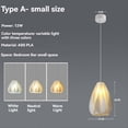 thumbnail image 5 of PVC Shade Living Room Chandelier Wave Design Ceiling Chandelier A, 5 of 5