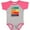 Baseball Heather and Hot Pink, variant on Inktastic DJ Eat Sleep DJ Repeat Music Boys or Girls Baby Bodysuit