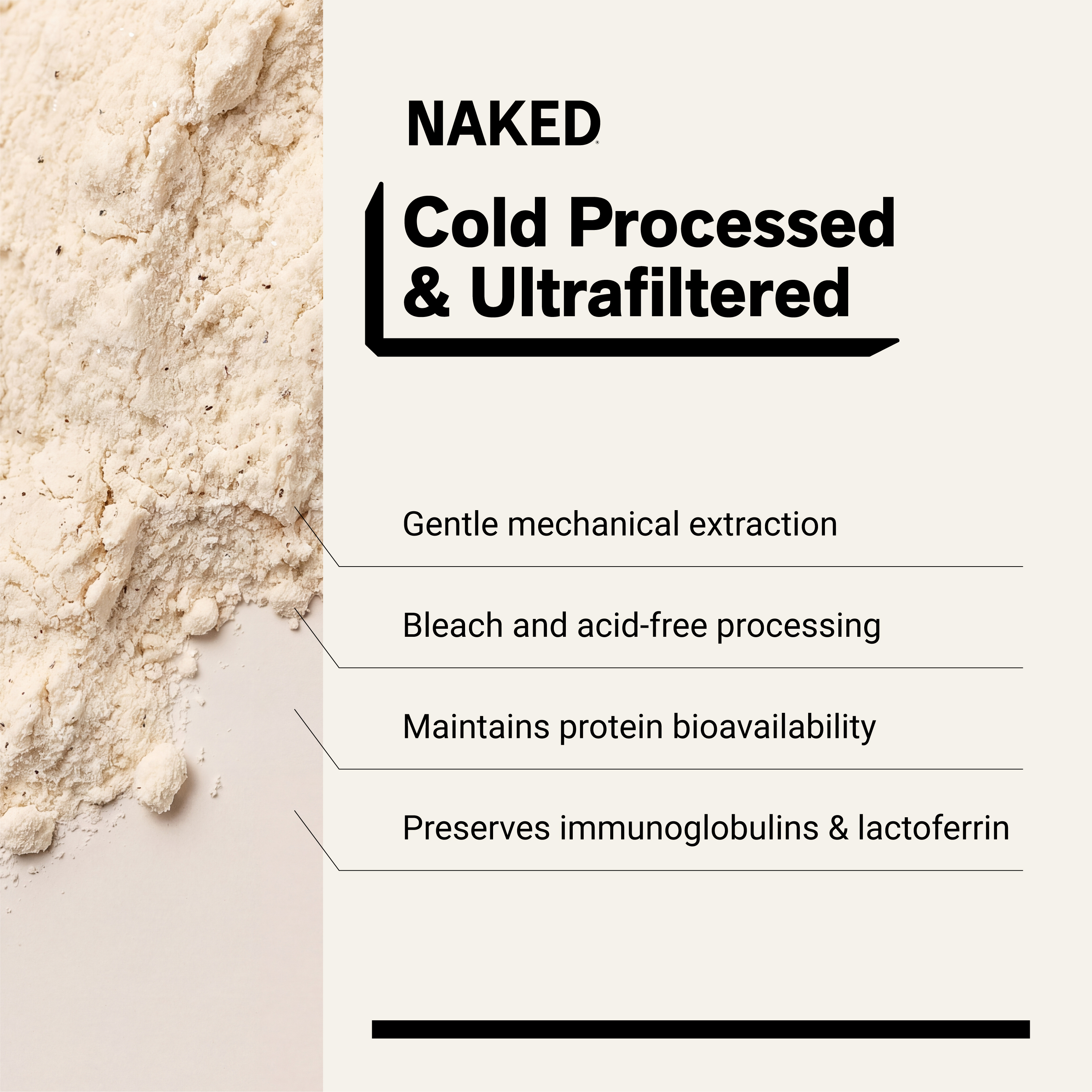 Naked Nutrition Grass Fed Whey Protein Powder, Vanilla, 1 lb photo 4