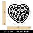 thumbnail image 2 of Heart Pizza Love Rubber Stamp for Scrapbooking Crafting Stamping - Medium 1 Inch, 2 of 7