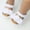 White, variant on Kiplyki Baby Girls Shoes Non-Slip Rubber Sole High-Top Infant First Walking Shoes Toddler Crib Shoes Newborn Loafers Flats