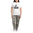 thumbnail image 4 of CafePress - Under New Management Wedding Ball Chain Pajamas - Women's Short Sleeve Print T-Shirt and Pants Light Cotton Pajama Set, 4 of 7