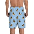 thumbnail image 3 of Naloa Cute Puppy Men's Short Pajama Pants, Lounge Comfort Shorts with Elasticized Waistband and Side Pockets - 4X-Large, 3 of 9