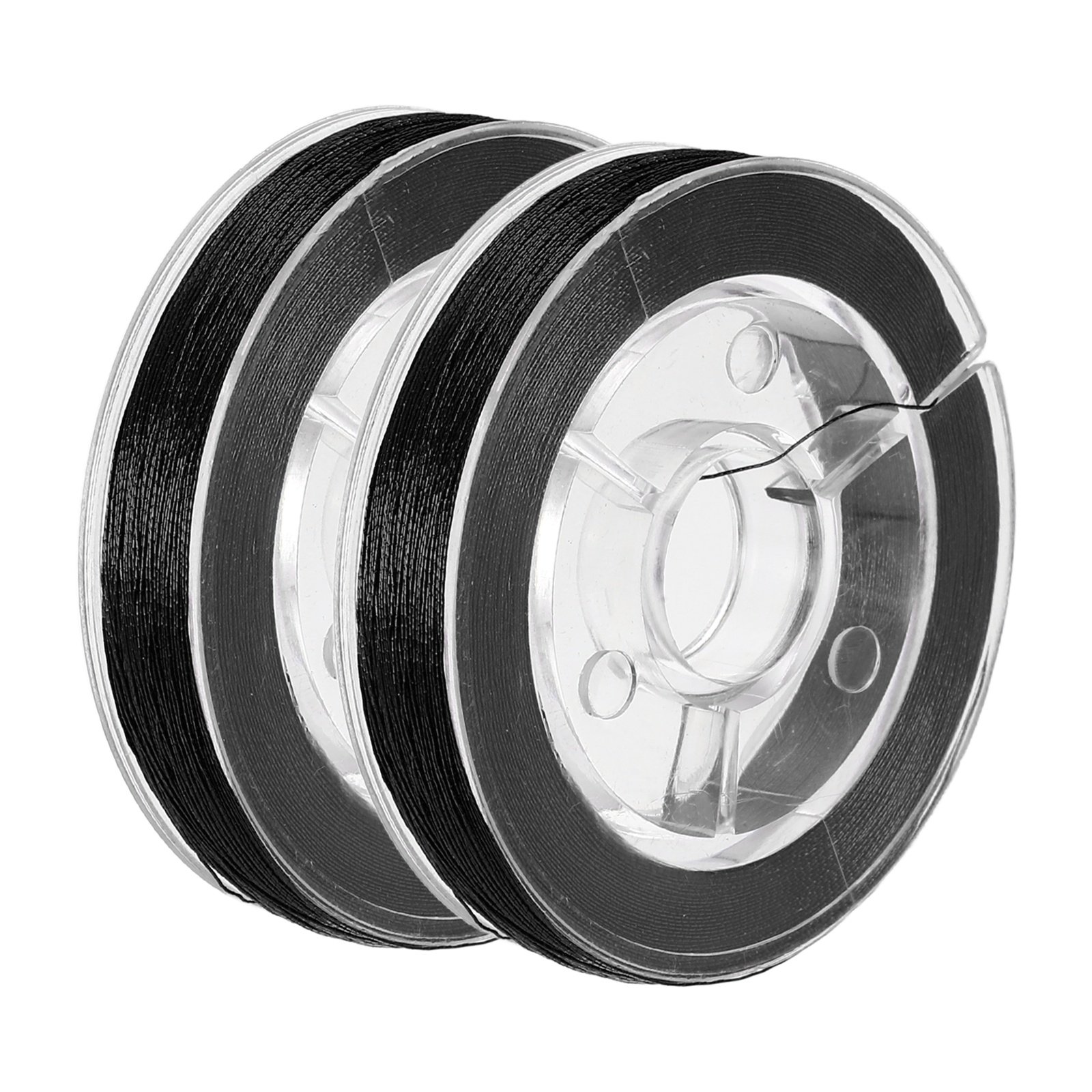 Uxcell 2 Rolls Rod Wrapping Thread 100M/109 Yards Black 300D Metallic DIY Fishing Rod Guides Fixing Line-Fitting for (Fishing Pole Making Repair)