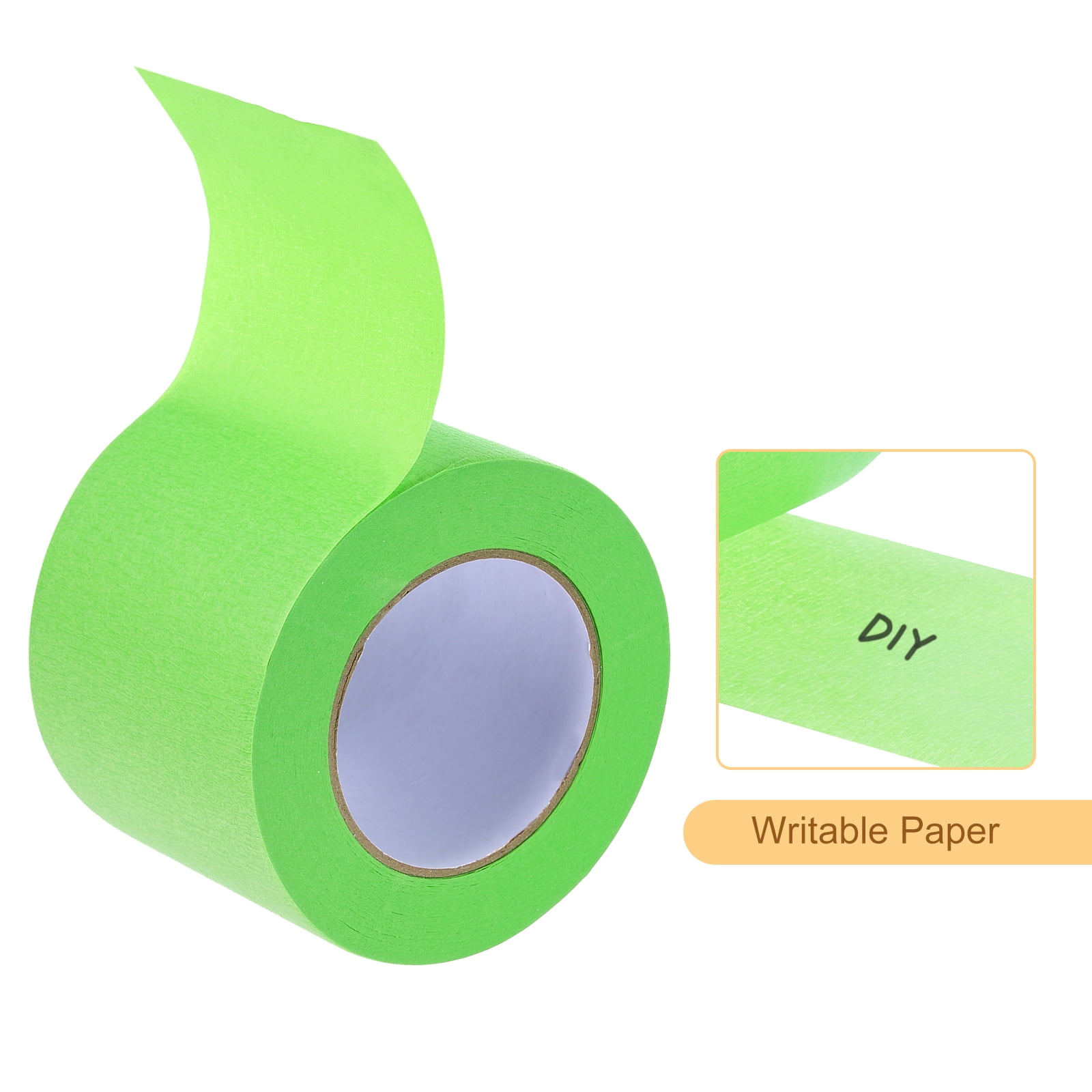 Masking Tape Green Painters Tape Paper Tape [for Crafts DIY Walls Painting Decoration]- 3.8 Inch x 60 Yards/1 Roll