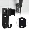 thumbnail image 5 of Shower Head Holder - Shower Wand Holder Adjustable Stainless Steel Wall Mount Bathroom Shower Holder with 2 Hooks (Black), 5 of 5