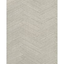 Warner Textures Karma Light Grey Herringhone Weave Wallpaper