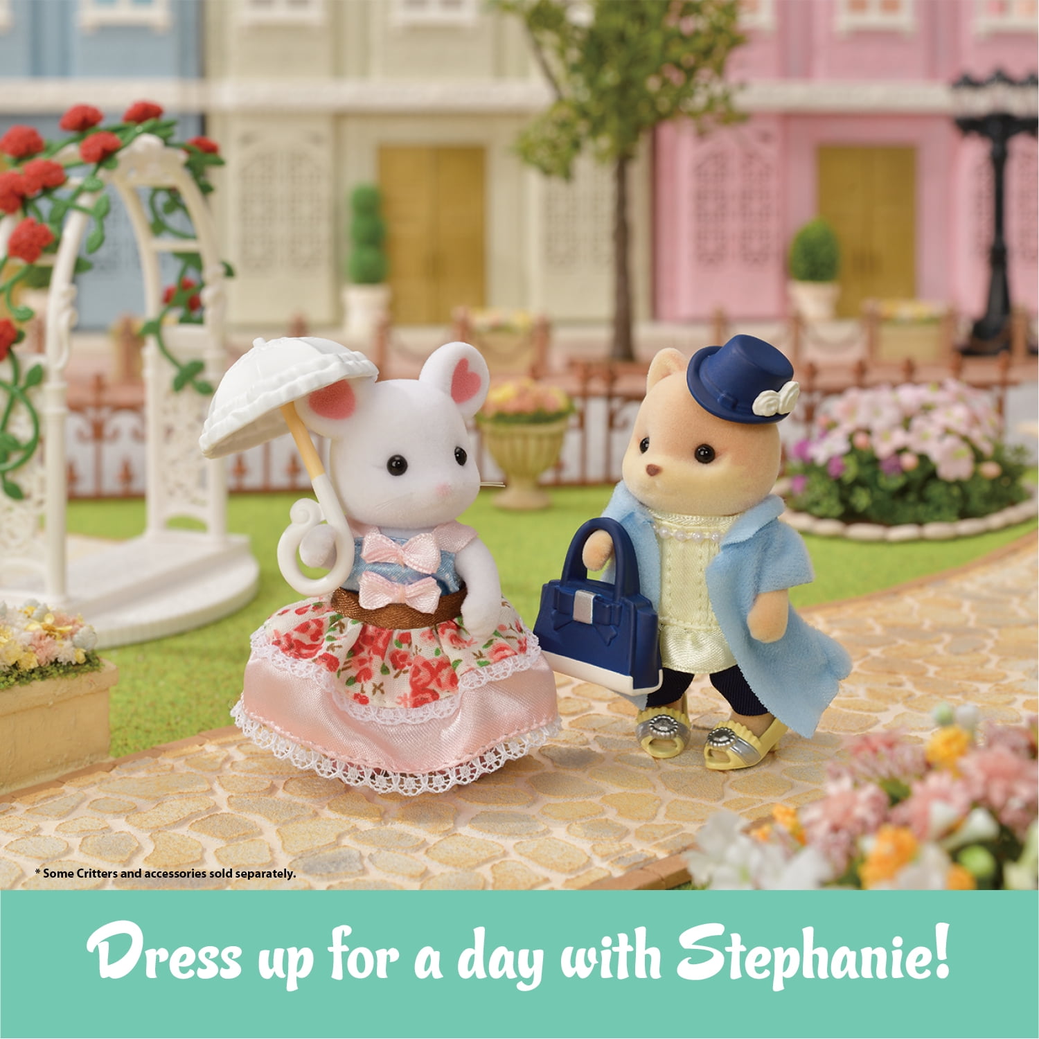 Calico Critters Fashion Playset Shoe Shop Collection, Dollhouse Playset with Caramel Dog Figure and Fashion Accessories