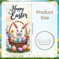 thumbnail image 2 of Cute Rabbit Easter Banner Colorful Eggs Rabbit Backdrop Spring Flowers Pastel Colors Easter Event Background for Easter Party Family Gathering Photo Shoot, 2 of 9