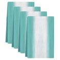 thumbnail image 2 of Teal Green Striped Kitchen Towels Set of 4, Turquoise Ombre Farmhouse Gradient Absorbent Dish Towels for Kitchen, Microfiber Hand Towel, Quick Drying Tea Towel for Cleaning Decorative Dishcloths, 2 of 7