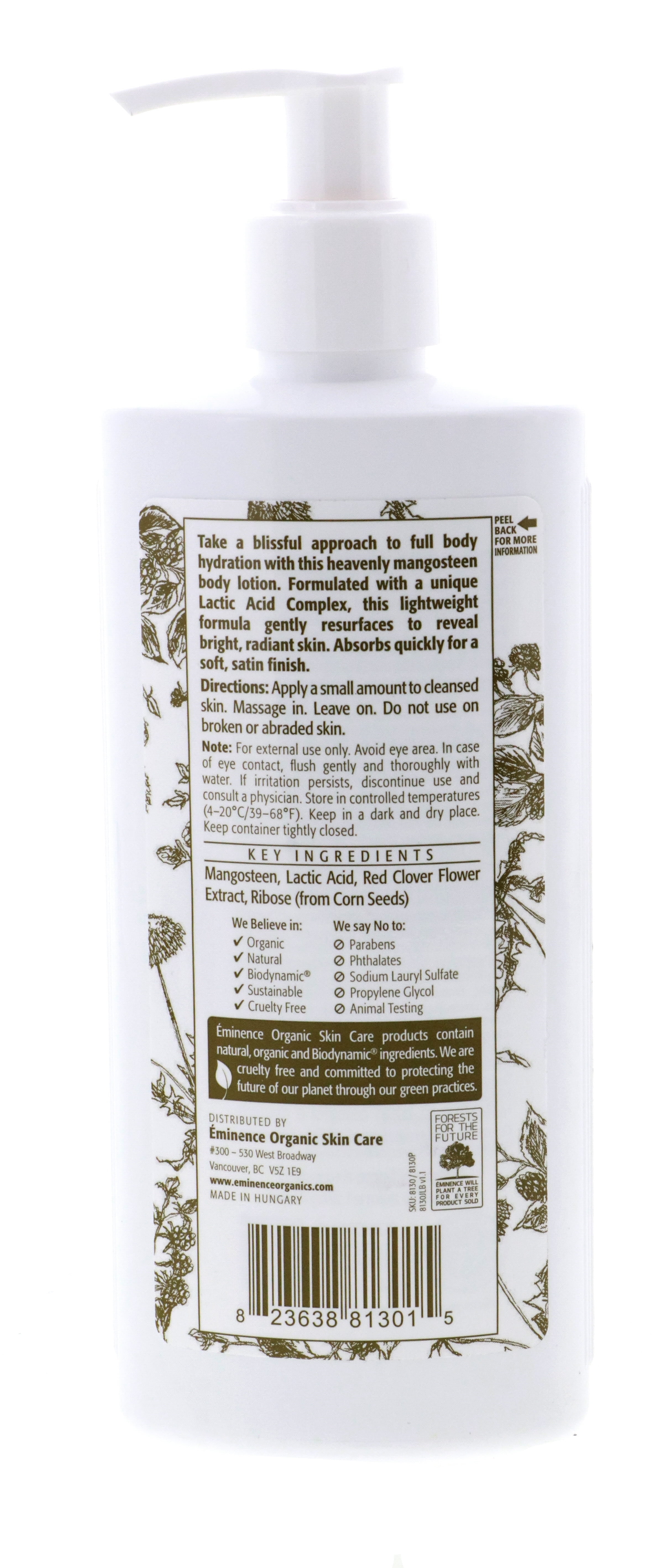 Eminence Non-Greasy Moisturizing Mangosteen Body Lotion, 8.4 oz