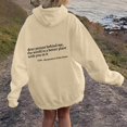 thumbnail image 2 of Sweatshirts for Women Velvet Hoodies Drawstring Long Sleeve Sweatshirts Hooded Pullover Tops with Pocket Casual Hoodie Tops, 2 of 4