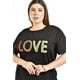 thumbnail image 5 of Playera "LOVE" Roman Fashion /Tallas Extras, 1158 (Negro) negro 40, 5 of 6
